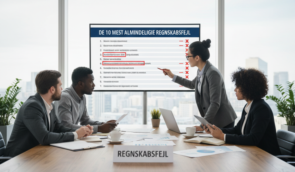 De 10 mest almindelige regnskabsfejl